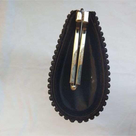 Zoe Adams Women's Black/Clear Rhinestone Convertible Clutch Bag. - Picture 4 of 6